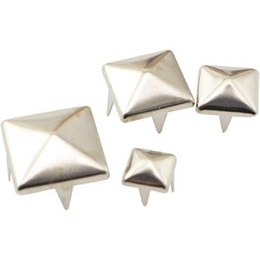 120pcs Bronze DIY Nailhead Round Dome Studs Assorted Kit Leathercraft Rivet Metal Punk Spikes Spots for Punk Rock Leather Craft Clothes Belt Bag Shoes Jewelry Decorations 6/8/10/12mm