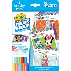 Crayola Disney Color Wonder Bundle (3 Pack), Mess Free Activity Pads & Markers, Toddler Coloring, Disney Gift for Kids, 3+