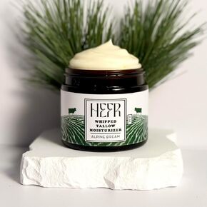 100% Grass Fed Beef Tallow for Skin Care, All-Natural Face and Body Whipped Beef Tallow Moisturizer, Organic Beef Tallow Moisturizer for Skin, Face and Body Lotion - (Living Lavandula) 2 oz