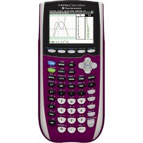 Texas Instruments TI-84 Plus C Silver Edition Graphing Calculator, Raspberry