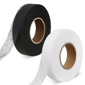 1 Inch Iron on Hemming Tape 140 Yards Fabric Fusing Tape Hem Tape Stitch Witchery Tape No Sewing Tape Trousers Edge Modified Strips Iron-on Fabric Fuse Tape for Sewing Pants Curtain Hem Tablecloth