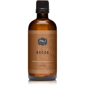 P&J Trading - Bacon Scented Oil 100ml - Fragrance Oil for Candle Making, Soap Making, Diffuser Oil