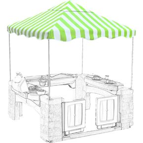 Outdoor Kids Playhouse Replacement Canopy,Replacement Top Cover Suitable for Multiple Brands with The Same Size Kids' Playhouse of The Same Size. (Green 56" W x 56" D x 17" H)
