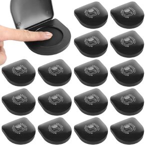 20 PCS Fingerprint Ink Pads - Thumbprint Black Stamp Ink Pads for Identification Security ID Fingerprint Cards Law Enforcement, Fingerprint Pads for Sign Document