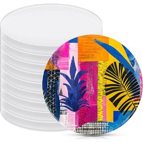 Threlaco 10 PCS Press Monoprinting Print Plates 4 "لوحات طباعة سيليكون قابلة لإعادة الاستخدام للسيليكون لمشاريع Morting Carding Morning Card