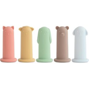 mushie Silicone Animal Finger Puppets 5-Pack