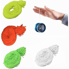 Professional 100% Polyester Yo-Yo Strings - 40-Pack (Green, White, Yellow, Orange) - Yoyo Strings Ideal for Responsive & Non-Responsive Yo-Yos (Multi Colors)