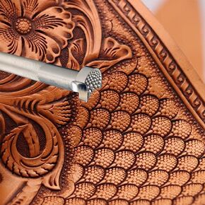 Dragon Scale Stamp Leather Stamps Tool Stamping Tool 304 Stainless Steel Professional Carving Tools for DIY LeatherCrafts