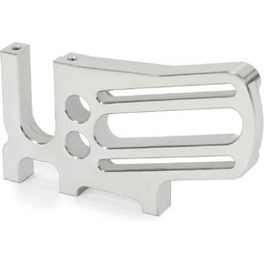 KUAFU Motor Mount Compatible with Large Pinions 1/5 Motor Castle 1/7 Arrma Limitless Aluminum Silver