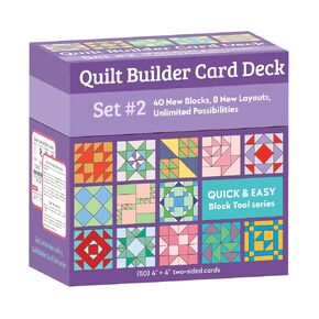 Quilt Builder Card Deck Set #2: 40 New Blocks, 8 New Layouts, Unlimited Possibilities