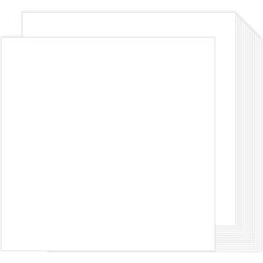 White Cardstock 12x12-100 Sheets Cardstock Paper, Goefun 80lb White Card Stock Paper for Card Making, Cricut, Crafting, Scrapbook, Photo Albums