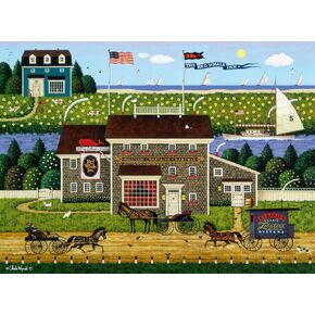Buffalo Games - Charles Wysocki - Red Whale Inn - 1000 Piece Jigsaw Puzzle for Adults -Challenging Puzzle Perfect for Game Nights - Finished Size is 26.75 x 19.75