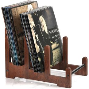 QILICHZ Record Holder,3-Tier Vinyl Record Storage,Up to 60pcs Vinyl Record Holder,Wood Vinyl Storage,Vinyl Record Display,Album Storage For Vinyl Records,Vinyl Record Stand for Record Album Storage