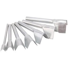 V Shaped Leather Punch, Leather V Shape Cutter, 7Pcs Leather Craft Cutting Tools V-Shape Punch Cutter Tools for Belt/Wallet