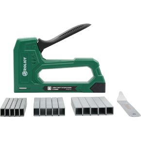 Light Duty Staple Gun for Wood, Upholstery Staple Gun with 3000pcs JT21 Staples 1/4, 5/16, 3/8 inch and Staple Remover for Crafts, Material Repair, Decoration, Furniture, DIY Use (1 Pack)
