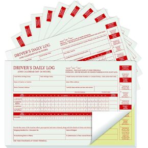12 Pack Driver Daily Log Book ، 2 جزء من الكربون ، و 5.5 × 8.5 بوصة دفتر تقرير تقرير فحص مركبة السائق لـ Trucker (35 مجموعة كل كتاب ، 12 كتابًا)