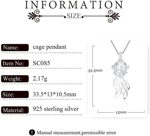 925 Sterling Silver/Gold Plated Goldfish Cage Pendants Crafting Charm for DIY Necklace Bracelet Jewelry Making in Kuwait