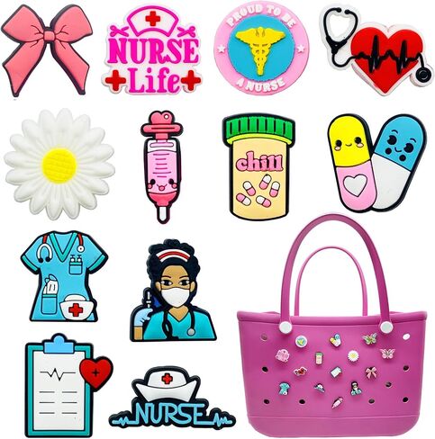 سحر الأكياس متوافق مع حقائب BOGG Accessories ديكورات من أجل ببساطة شاطئ الجنوب ، إكسسوارات شاطئ المطاط in Kuwait