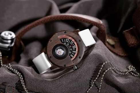 GORBEN Compass Watches for Men, Turntable Wooden Watch, Lightweight Handmade, Quartz Sports Watch in Saudi Arabia