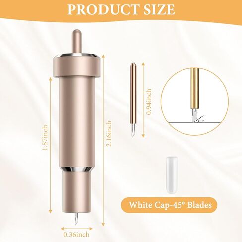 قطعتان من الشفرات ، شفرات صانع ، شفرة نقاط فاخرة متميزة ، بما في ذلك شفرتين ، قطع حادة ودائمة ، دقيقة ، مناسبة للورق ، مخزون البطاقات ، لوحة الملصقات ، الفينيل ، إلخ (الذهب) in Kuwait