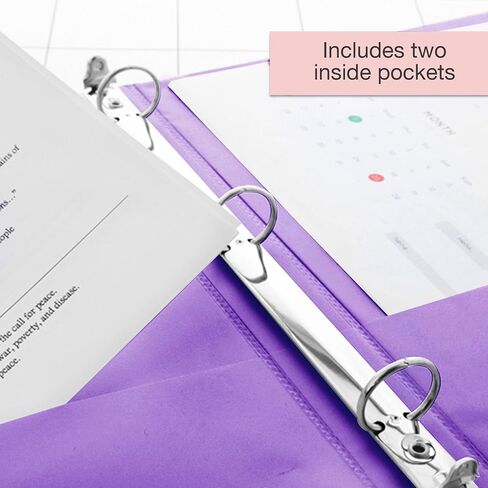 BAZIC 4127 1" Purple 3-Ring View Binder w/ 2-Pockets in Saudi Arabia