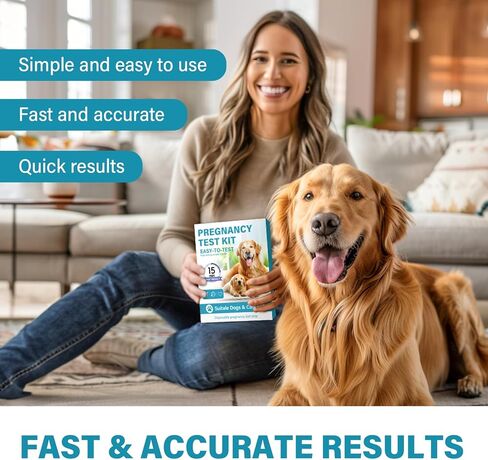 Dog Pregnancy Test, Accurate and Fast Pet Early Detection Pregnancy Test, Convenient & Disposable Pregnancy Tests Strip for Dogs and Cats at Home in Saudi Arabia