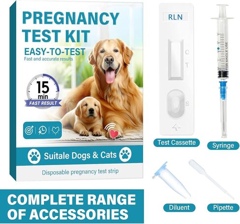Dog Pregnancy Test, Accurate and Fast Pet Early Detection Pregnancy Test, Convenient & Disposable Pregnancy Tests Strip for Dogs and Cats at Home in Saudi Arabia