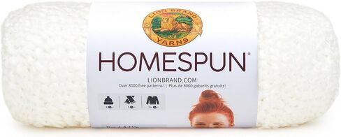 غزل العلامة التجارية Lion (1 خصلة) غزل ضخم من Homespun، خطوط سماوية، 555 قدم (عبوة من قطعة واحدة) in Saudi Arabia