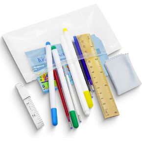 HOPKASE 12PCS Fabric Markers for Sewing Set, Including 4PCS Washable Fabric Markers for Sewing and 4PCS Heat Erasable Fabric Marking Pens for Sewing and Quilting, Water Soluble Fabric Marker