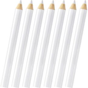 PAGOW 7 Pcs Sewing Pencil for Fabric, Sewing White Fabric Marking Pencils, Washable Fabric Tailor Markers for Sewing Dressmaker Craft (8.75cm)