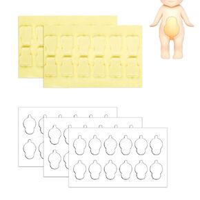 60pcs Adhesive Tapes for Sonny Baby, Double Sided Clear Adhesive Pads Mini Figure Clear Glue Sticky Putty Replacement for Sonny Angel Doll