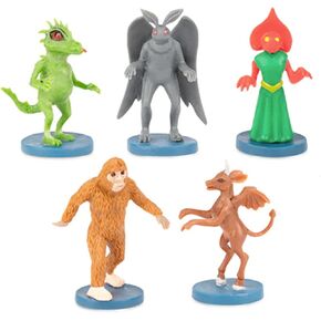 Archie McPhee Corral of Cryptids Gag Gift – USA Monster Set w/Bigfoot, Mothman & More – Funny Stocking Stuffer for Cryptid Lovers & Fans of American Folklore