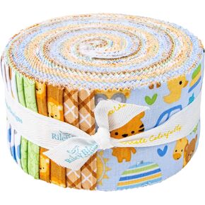 Doodlebug Design Special Delivery Rolie Polie 40 2.5-inch Strips Jelly Roll Riley Blake RP-15280-40