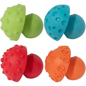 READY 2 LEARN Paint and Dough Mushroom Stampers - Set of 4 - Ages 2+ - Easy to Grip Arts and Crafts Tools for Kids - DIY Patterns and Textures