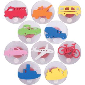 READY 2 LEARN Giant Stampers - Transportation Vehicles - Set 1 - Set of 10 - Easy to Hold Foam Stamps for Kids - Arts and Crafts Stamps for Displays, Posters, Signs and DIY Projects