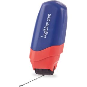 LEGILINER 1/4" Number Line (Dark Blue) Math Teacher Stamp – Also for Handwriting Spacing. Classroom & Home Use. Refillable Ink Writing Practice Roller Stamp.