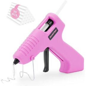 Hot Glue Gun, 20s Fast Preheating, Anti-Drip Cordless Glue Gun, 2Ah USB-C Rechargeable, Smart Power-Off, Includes 30 Mini Glue Sticks, Ideal for Crafts & DIY Projects