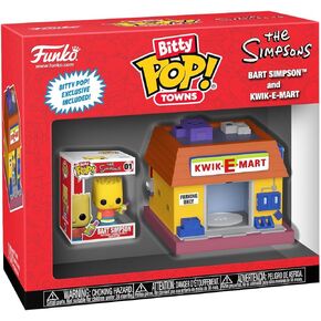 Funko Pop! Bitty Town: Simpsons - Bart Simpson and Kwik-E-Mart