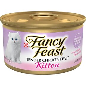 Purina Fancy Feast Kitten Tender Chicken Feast Wet Kitten Food Pate - (Pack of 24) 3 oz. Cans