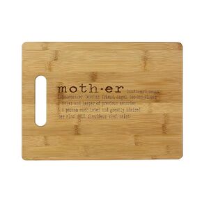 Engraved Bamboo Cutting Board for Mom – Rustic Kitchen Décor & Sentimental Mother’s Day Gift – Eco-Friendly, Durable, and Decorative
