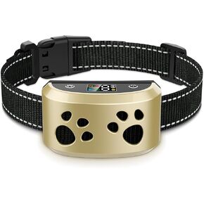 Dog Bark Collar，BXQ Bark Collar for Large Dog with 4 Training Modes and 8 Sensitivity, Rechargeable Humane Barking Collar with 8 Levels for Vibration&Shock, Waterproof Anti Bark Collars for Dogs