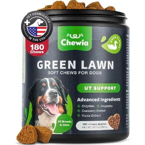 Grass Burn Spot Chews for Dogs - Dog Urine Neutralizer for Lawn - Grass Savers for Dog Urine - Dog Pee Lawn Spot Saver Caused by Dog Urine - Grass Treatment Rocks - Probiotics, Enzymes & Multivitamins