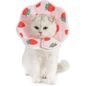 Avont Soft Cat Recovery Cone Cone ، jollar e -leloar قابلة للتعديل خفيفة الوزن للكلاب الصغيرة ، دونات مريحة توقف عن لعق الخدش بعد الجراحة - in Saudi Arabia