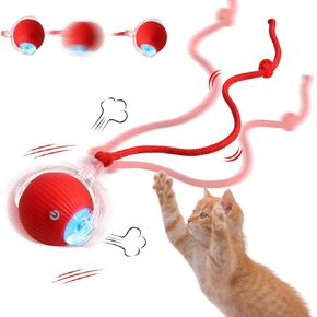 Interactive Cat Toy Ball,2025 Upgraded Cat Toys for Indoor Cats,Automatic Cat Toy,Speedy Tail Cat Toy,Consume Companion for Kitten Toy,Adult Cat Toy for Fun Time