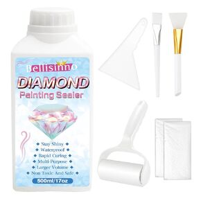 Diamond Art Sealer 17 oz, Art Dot Glue Kits for Adults, Keep Your Artwork Shine, Accessories for 5D Diamond Painting, Puzzle and DIY Crafts