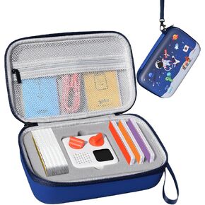 Case for Yoto Mini - Travel Carrying case for Yoto Mini 2024 Edition Kids Audio Music Player Children Speaker Plays Audiobook Cards Radio and Card Case Hold up to Yoto 50+ Cards - Pink (Case Only)