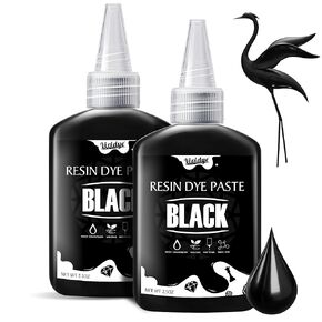 Black Epoxy Resin Pigment Paste, 5oz Concentrated Black Resin Color Pigment Paste for Resin Art, Jewelry Making, Painting, UV Resin, Solid Black Epoxy Color Dye Paste for Resin Coaster, River Table