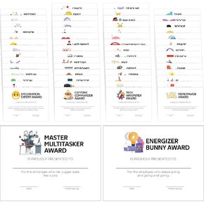 WATINC Inspirational Employee Appreciation Cards - 60PCS Motivational Award Certificates Set, Coworkers Thank You Cards Staff Gift, Recognition Postcards for Employee Day Company Team Job Members in Kuwait
