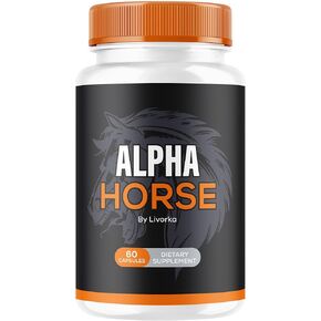Alpha Horse, Alpha Horse Pills for Men, Alpha Horse Capsules, Alpha Horse Supplement, Alpha Horse Vitamin All Natural Premium Formula, Alpha Horse Supplement Support, 60 Capsules for 1 Month