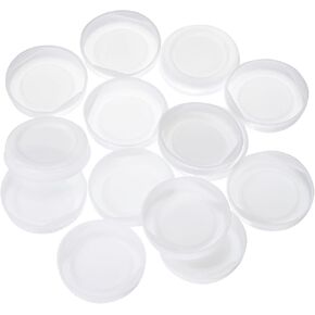 uxcell 100 Pcs Mailing Tube End Caps 1.5" ID Round Cardboard Shipping Tube End Caps Protective Plastic Poster End Caps for Paper Mailing Tubes Shipping and Storage of Documents and Art